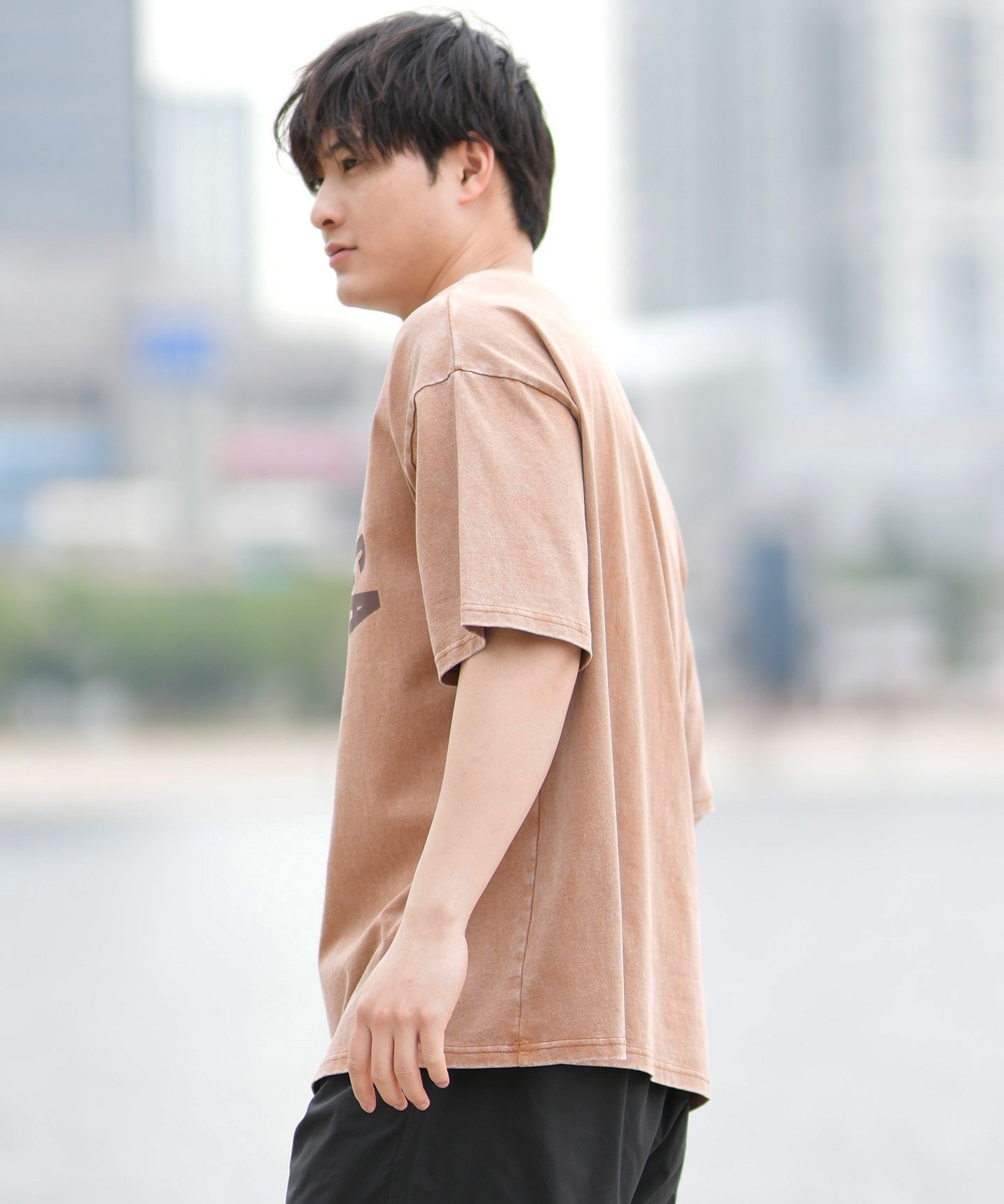 DEAR LAUREL ディアローレル 半袖 Tシャツ メンズ フロントプリント ヴィンテージ風 JM SANTA MONICA DL25S-JM01(OFF-M)