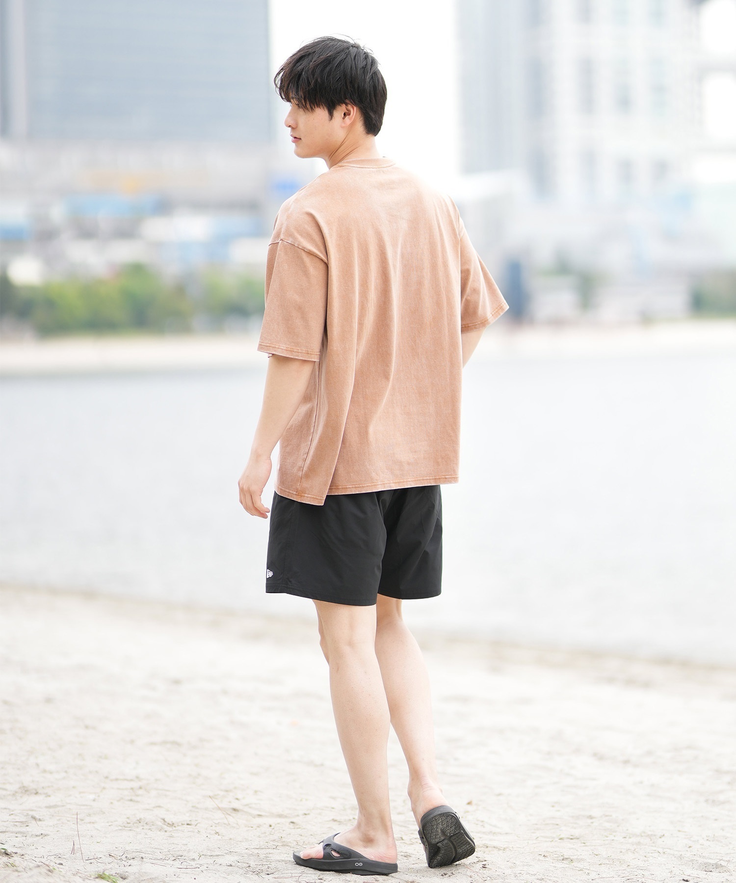 DEAR LAUREL ディアローレル 半袖 Tシャツ メンズ フロントプリント ヴィンテージ風 JM SANTA MONICA DL25S-JM01(OFF-M)