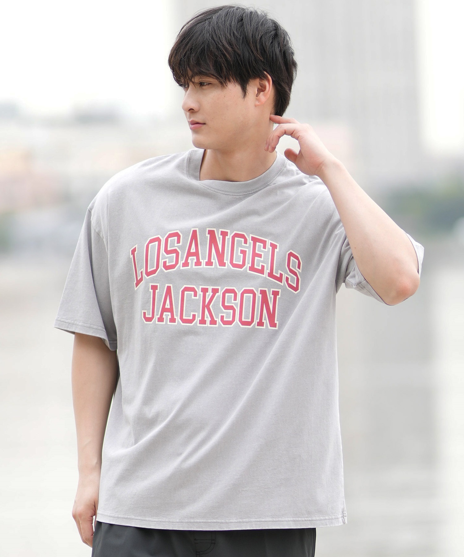 DEAR LAUREL ディアローレル 半袖 Tシャツ メンズ フロントプリント ヴィンテージ風 JM LA JACSON DL25S-JM02(CHA-M)