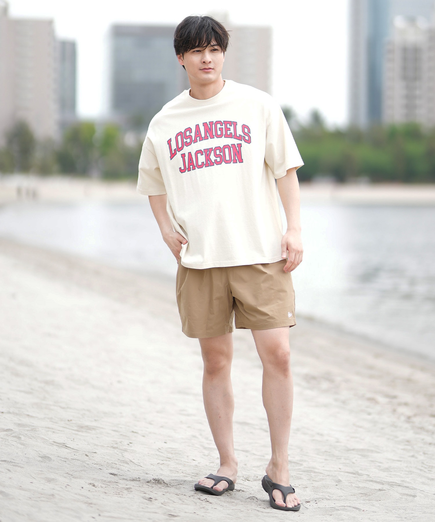DEAR LAUREL ディアローレル 半袖 Tシャツ メンズ フロントプリント ヴィンテージ風 JM LA JACSON DL25S-JM02(CHA-M)