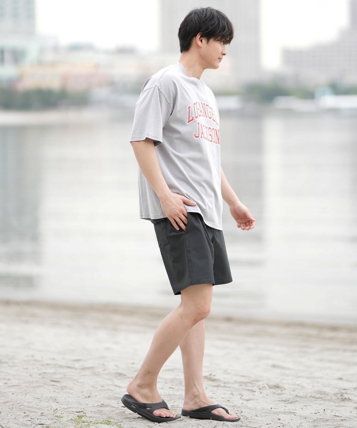 DEAR LAUREL ディアローレル 半袖 Tシャツ メンズ フロントプリント ヴィンテージ風 JM LA JACSON DL25S-JM02(CHA-M)