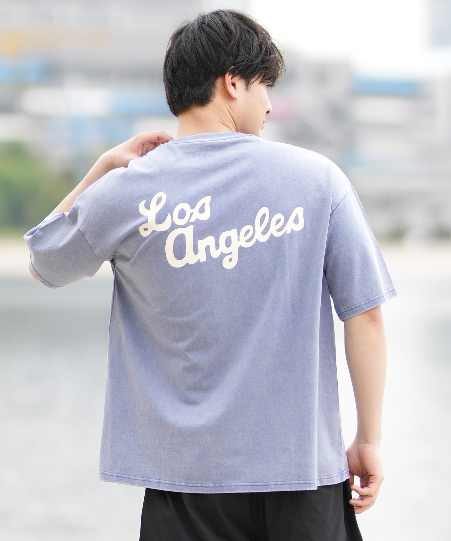 DEAR LAUREL ディアローレル 半袖 Tシャツ メンズ バックプリント ヴィンテージ風 JM LOS ANGELS DL25S-JM03(OFF-M)