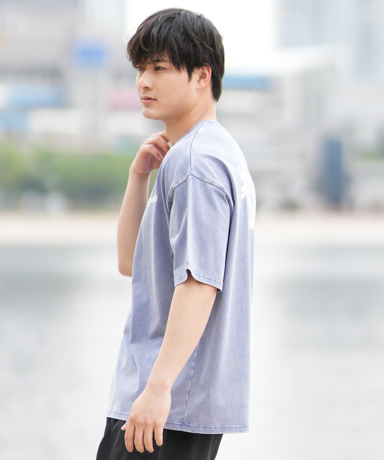 DEAR LAUREL ディアローレル 半袖 Tシャツ メンズ バックプリント ヴィンテージ風 JM LOS ANGELS DL25S-JM03(OFF-M)