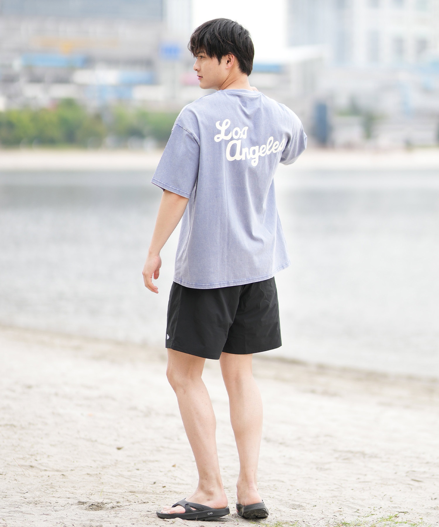DEAR LAUREL ディアローレル 半袖 Tシャツ メンズ バックプリント ヴィンテージ風 JM LOS ANGELS DL25S-JM03(OFF-M)