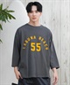 DEAR LAUREL ディアローレル 長袖 Tシャツ メンズ 七分袖 ロンT フロントプリント CAL 3 4 SLEEVE TEE D25S2200(WHT-M)