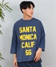 DEAR LAUREL ディアローレル 長袖 Tシャツ メンズ 七分袖 ロンT フロントプリント CAL 3 4 SLEEVE TEE D25S2200(WHT-M)