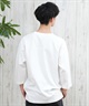 DEAR LAUREL ディアローレル 長袖 Tシャツ メンズ 七分袖 ロンT フロントプリント CAL 3 4 SLEEVE TEE D25S2200(WHT-M)