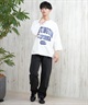 DEAR LAUREL ディアローレル 長袖 Tシャツ メンズ 七分袖 ロンT フロントプリント CAL 3 4 SLEEVE TEE D25S2200(WHT-M)