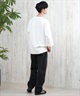 DEAR LAUREL ディアローレル 長袖 Tシャツ メンズ 七分袖 ロンT フロントプリント CAL 3 4 SLEEVE TEE D25S2200(WHT-M)