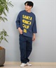 DEAR LAUREL ディアローレル 長袖 Tシャツ メンズ 七分袖 ロンT フロントプリント CAL 3 4 SLEEVE TEE D25S2200(WHT-M)