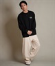 DEAR LAUREL ディアローレル 長袖 Tシャツ ロンT メンズ バックプリント SURF GARDEN LONG SLEEVE D25F-2201(BLK-M)