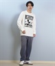DEAR LAUREL ディアローレル × Disney ディズニー × JM コラボ 長袖 Tシャツ ロンT メンズ ミッキー ドナルド DL25F-JM2203(WHT-M)