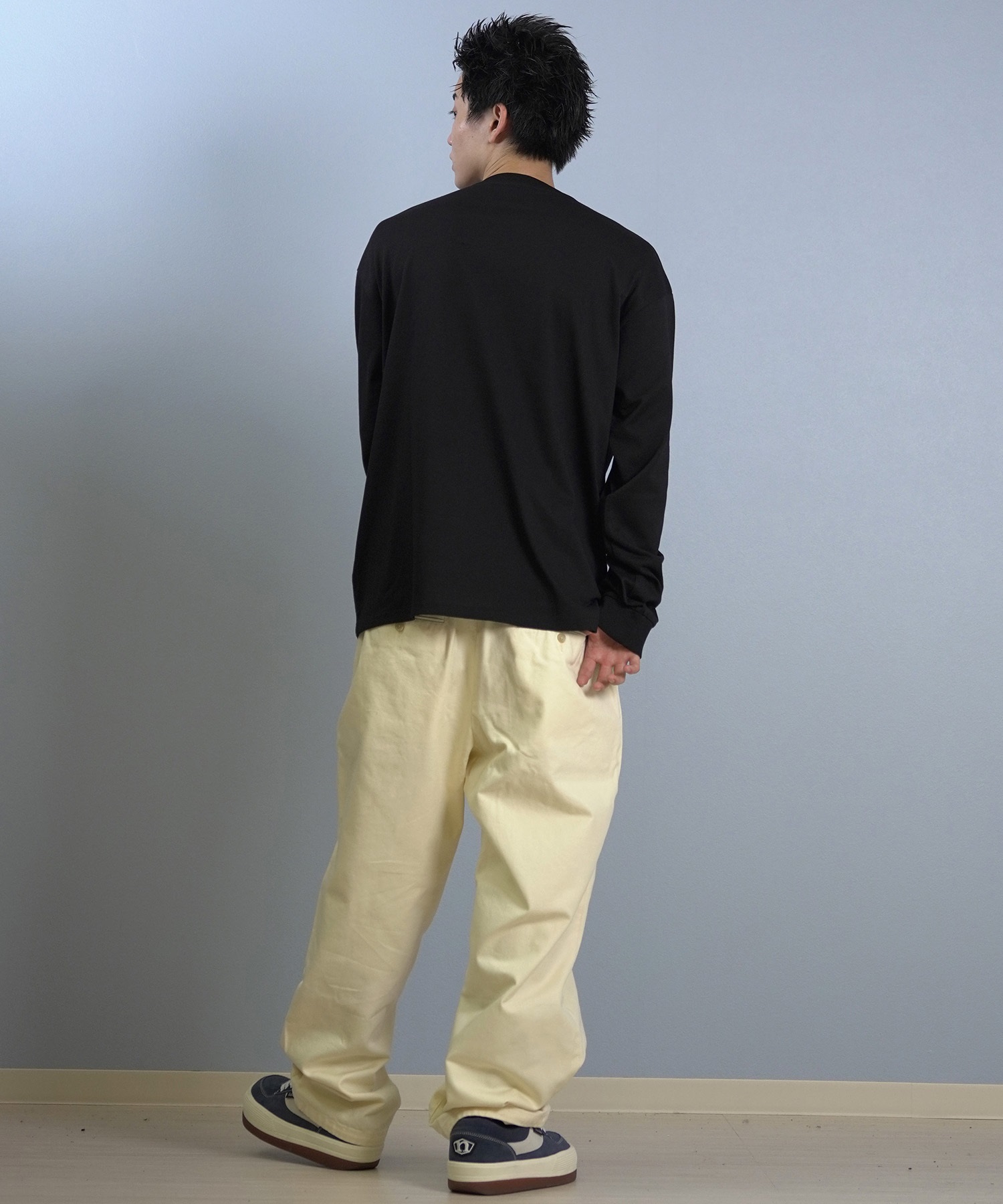 DEAR LAUREL ディアローレル × Disney ディズニー × JM コラボ 長袖 Tシャツ ロンT メンズ ミッキー ドナルド DL25F-JM2203(WHT-M)