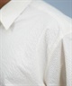 DEAR LAUREL ディアローレル 半袖 シャツ メンズ シアサッカー素材 軽量 ストレッチ 速乾 SEERSUCKER SHIRT D25S2404(OFF-M)