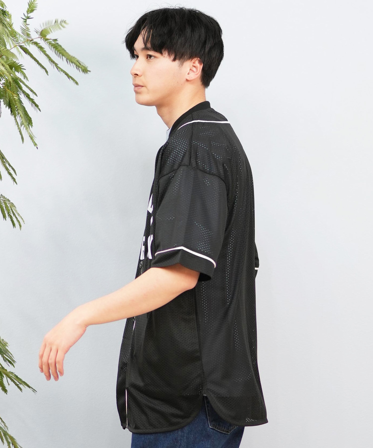 DEAR LAUREL 超〜イケてる❗️ワークシャツ　¥7888→現 DEAR LAUREL ディアローレル 半袖 シャツ メンズ ベースボール