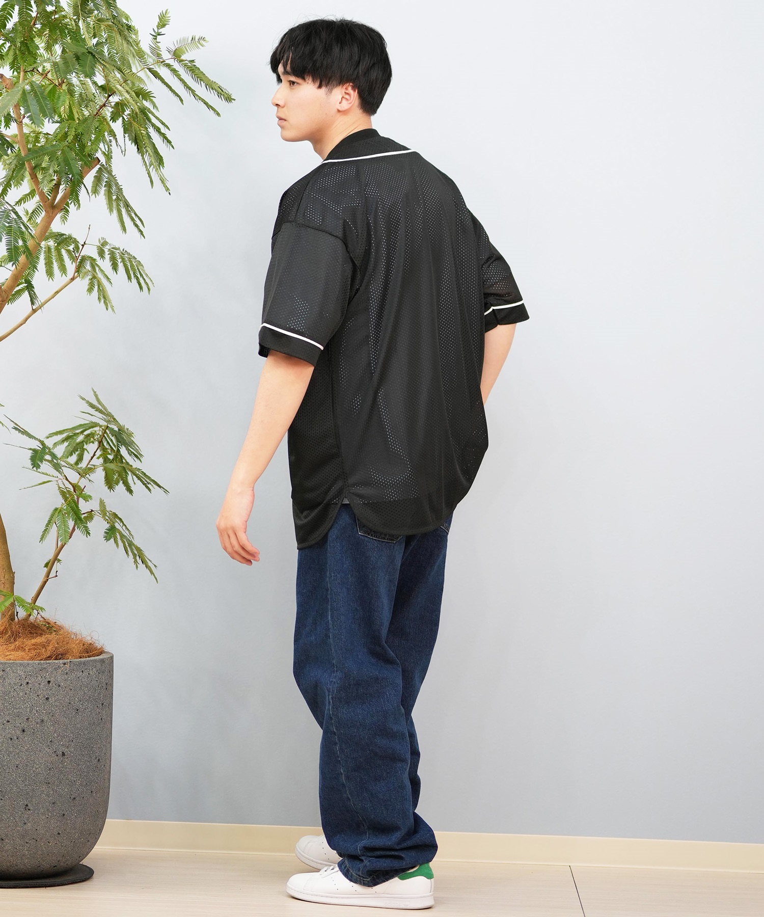 【限定SALE！】DEAR LAUREL ベースボールシャツ半袖シャツ DEAR LAUREL ディアローレル 半袖 シャツ メンズ ベースボール