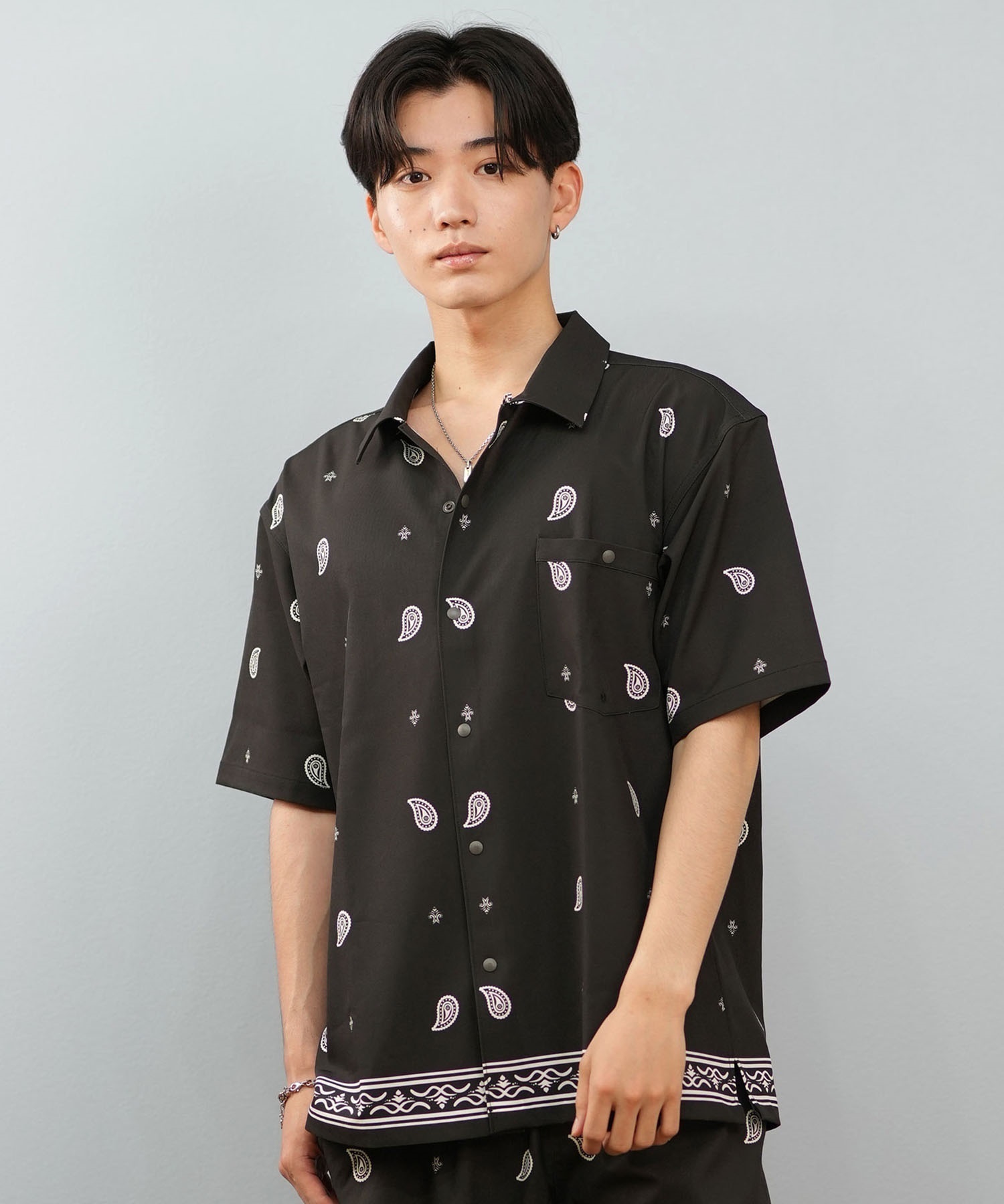 DEAR LAUREL ディアローレル 半袖 シャツ メンズ 水陸両用