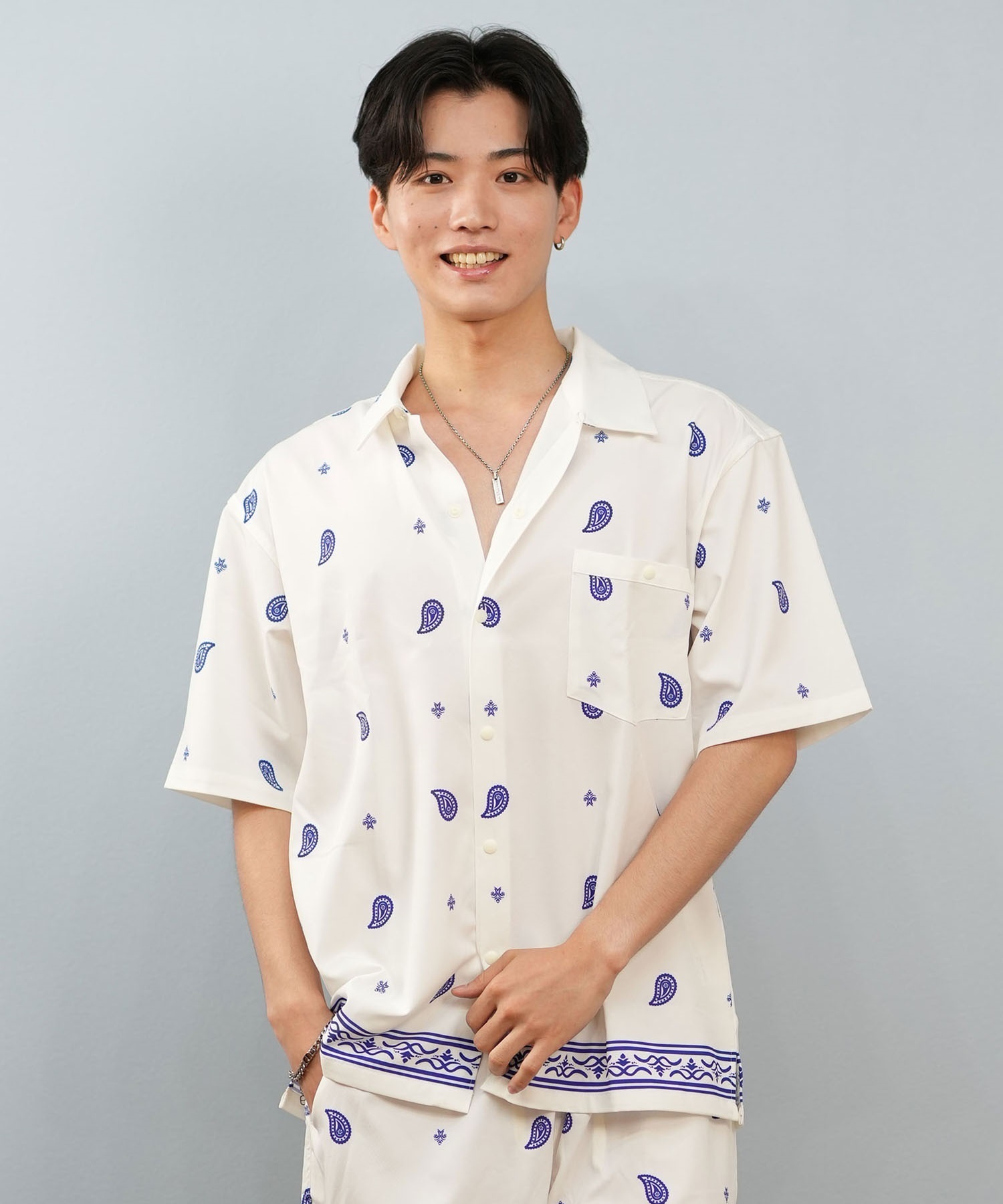 DEAR LAUREL ディアローレル 半袖 シャツ メンズ 水陸両用