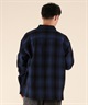 DEAR LAUREL ディアローレル 長袖 シャツ メンズ チェック ネルシャツ HEAVY FLANNEL SHIRT D25F-2601(MUS-M)