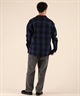 DEAR LAUREL ディアローレル 長袖 シャツ メンズ チェック ネルシャツ HEAVY FLANNEL SHIRT D25F-2601(MUS-M)