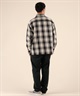 DEAR LAUREL ディアローレル 長袖 シャツ メンズ チェック ネルシャツ HEAVY FLANNEL SHIRT D25F-2601(MUS-M)