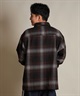 DEAR LAUREL ディアローレル 長袖 シャツ メンズ チェック ネルシャツ FLANNEL SHIRT D25F-2603(BLK-M)
