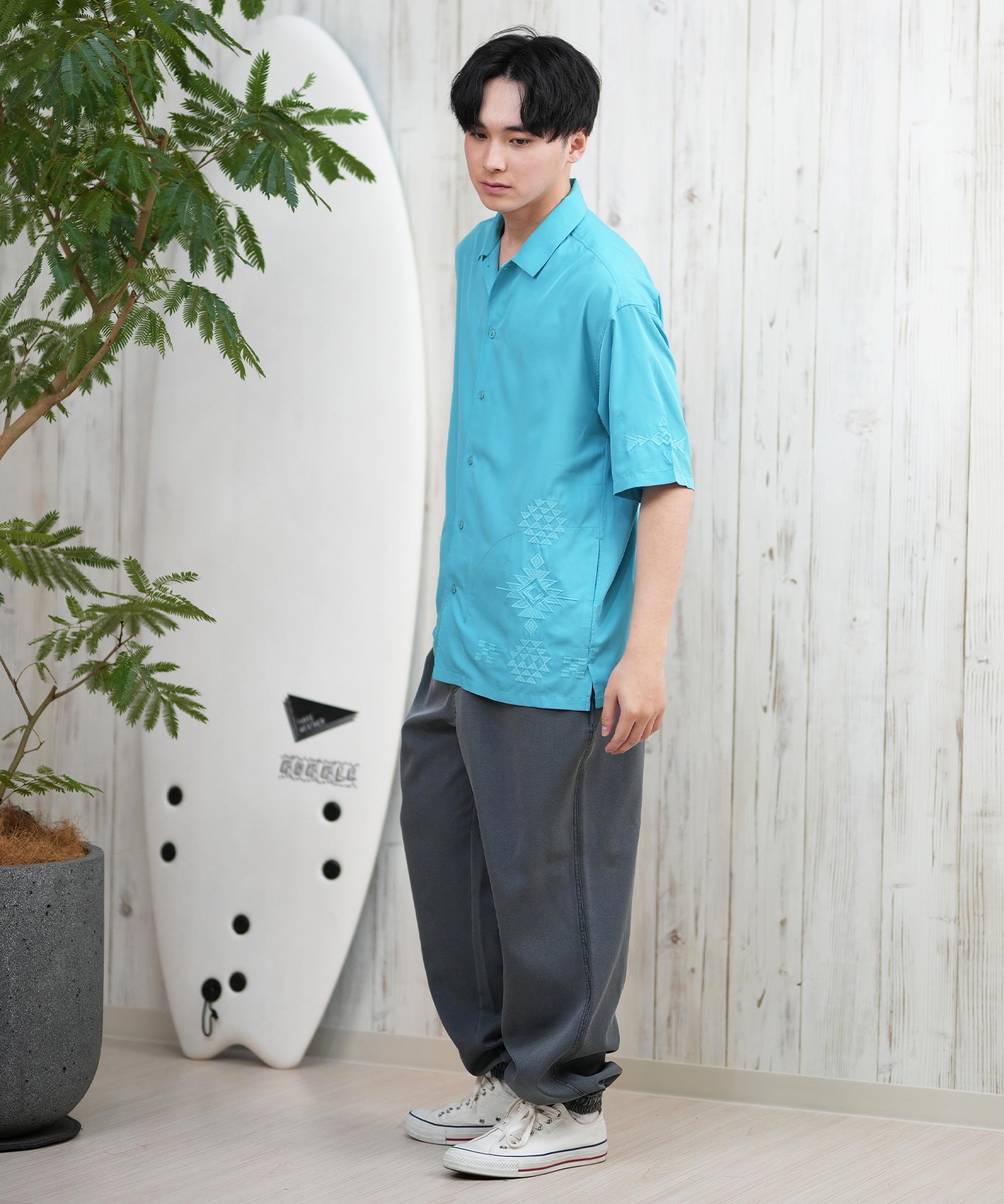 DEAR LAUREL ディアローレル ロングパンツ ジョガーパンツ メンズ 水陸