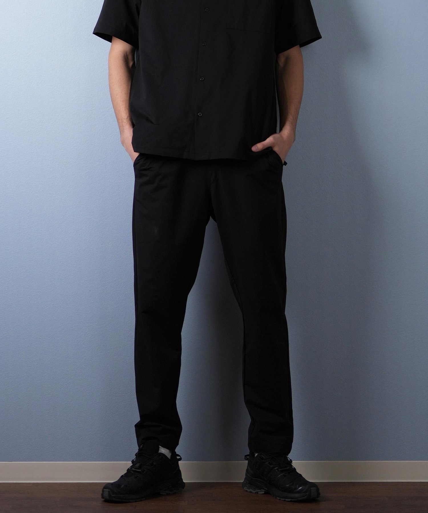DEAR LAUREL ディアローレル ロングパンツ メンズ ロンパン 接触冷感 吸水速乾 D25S3108(BLK-M)
