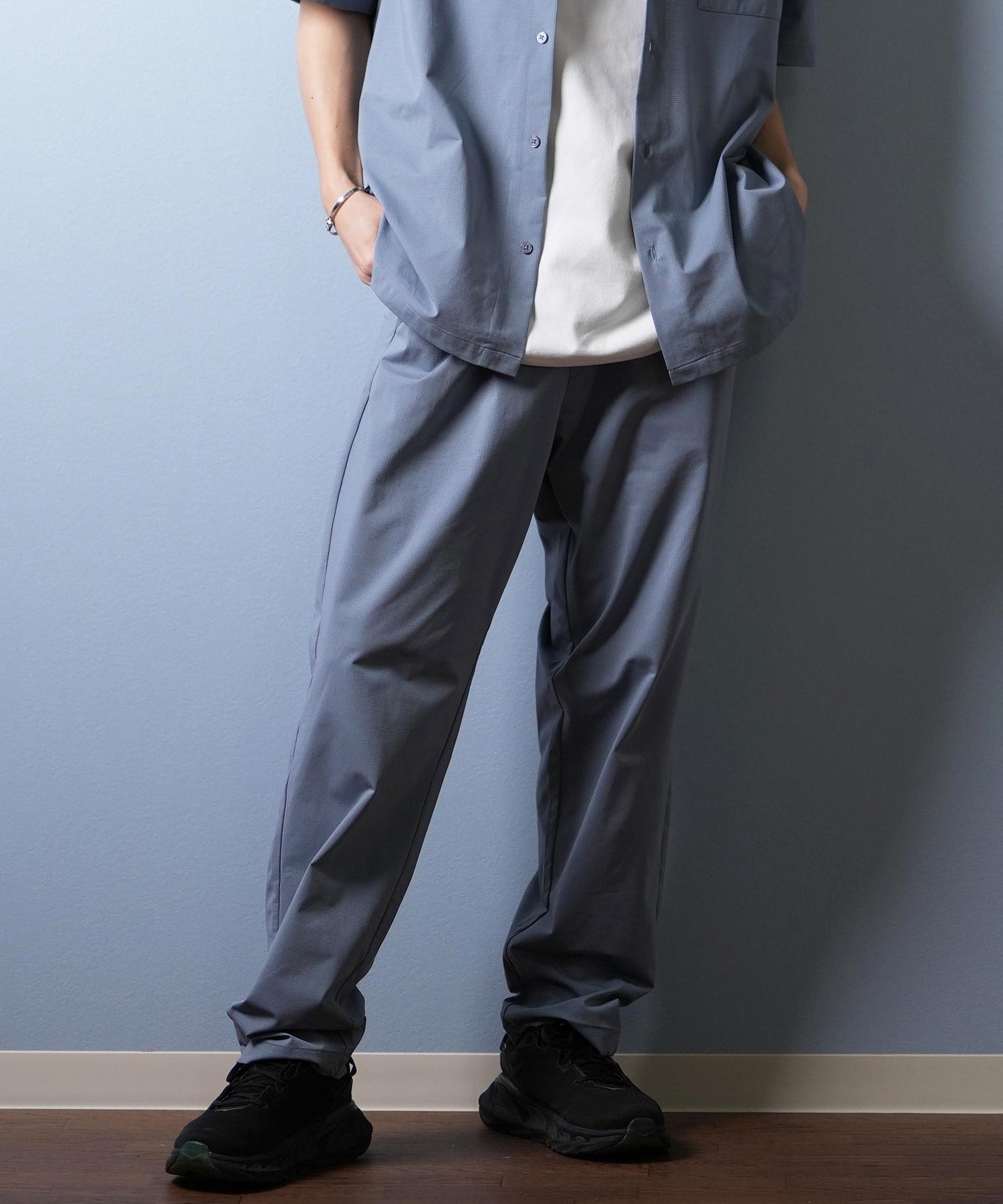 DEAR LAUREL ディアローレル ロングパンツ メンズ ロンパン 接触冷感 吸水速乾 D25S3108(BLK-M)