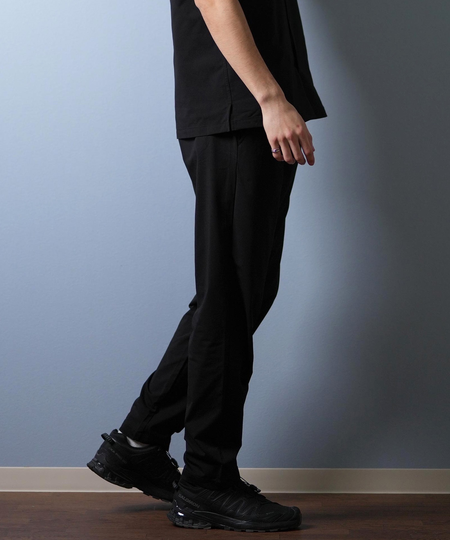 DEAR LAUREL ディアローレル ロングパンツ メンズ ロンパン 接触冷感 吸水速乾 D25S3108(BLK-M)