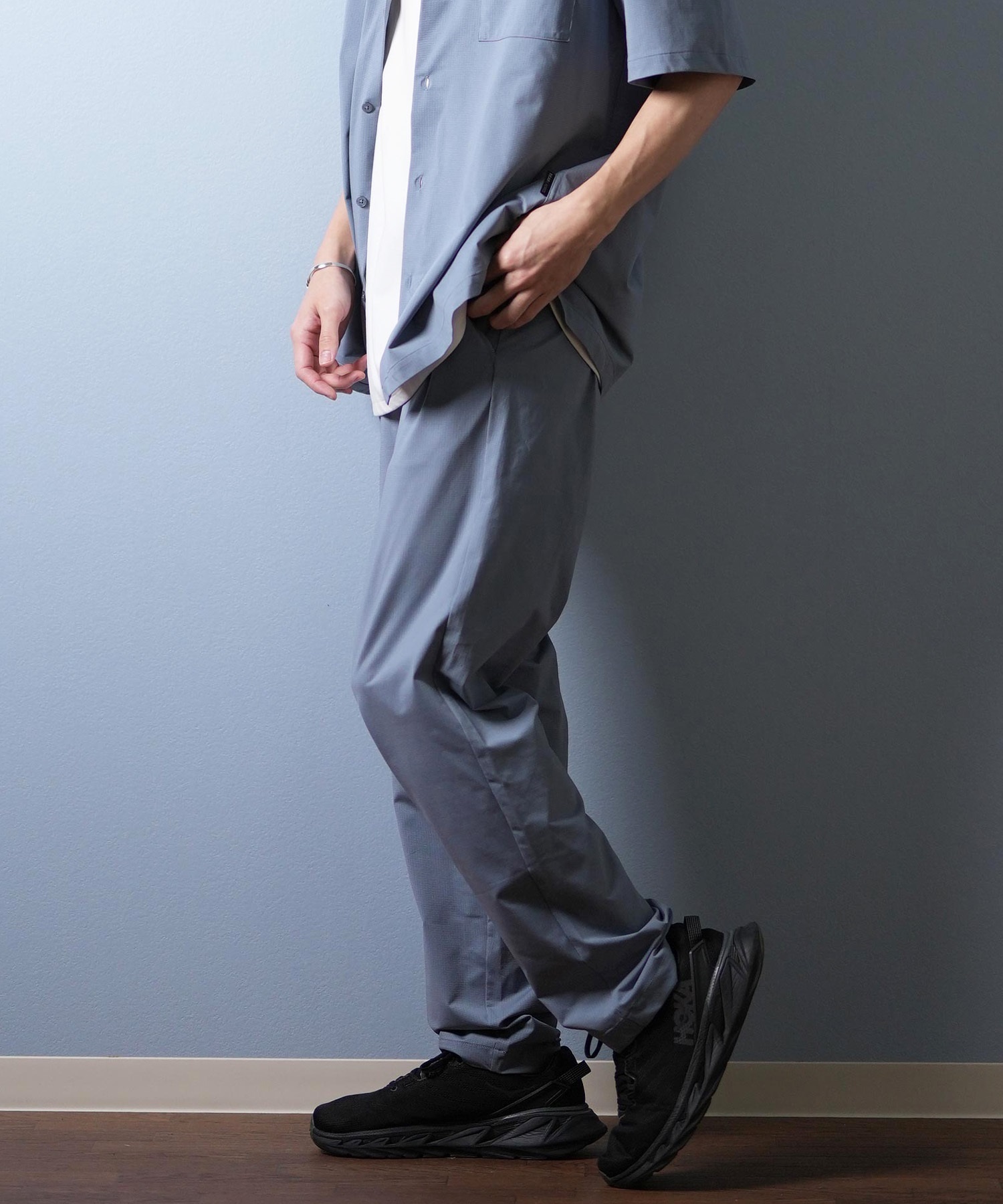 DEAR LAUREL ディアローレル ロングパンツ メンズ ロンパン 接触冷感 吸水速乾 D25S3108(BLK-M)