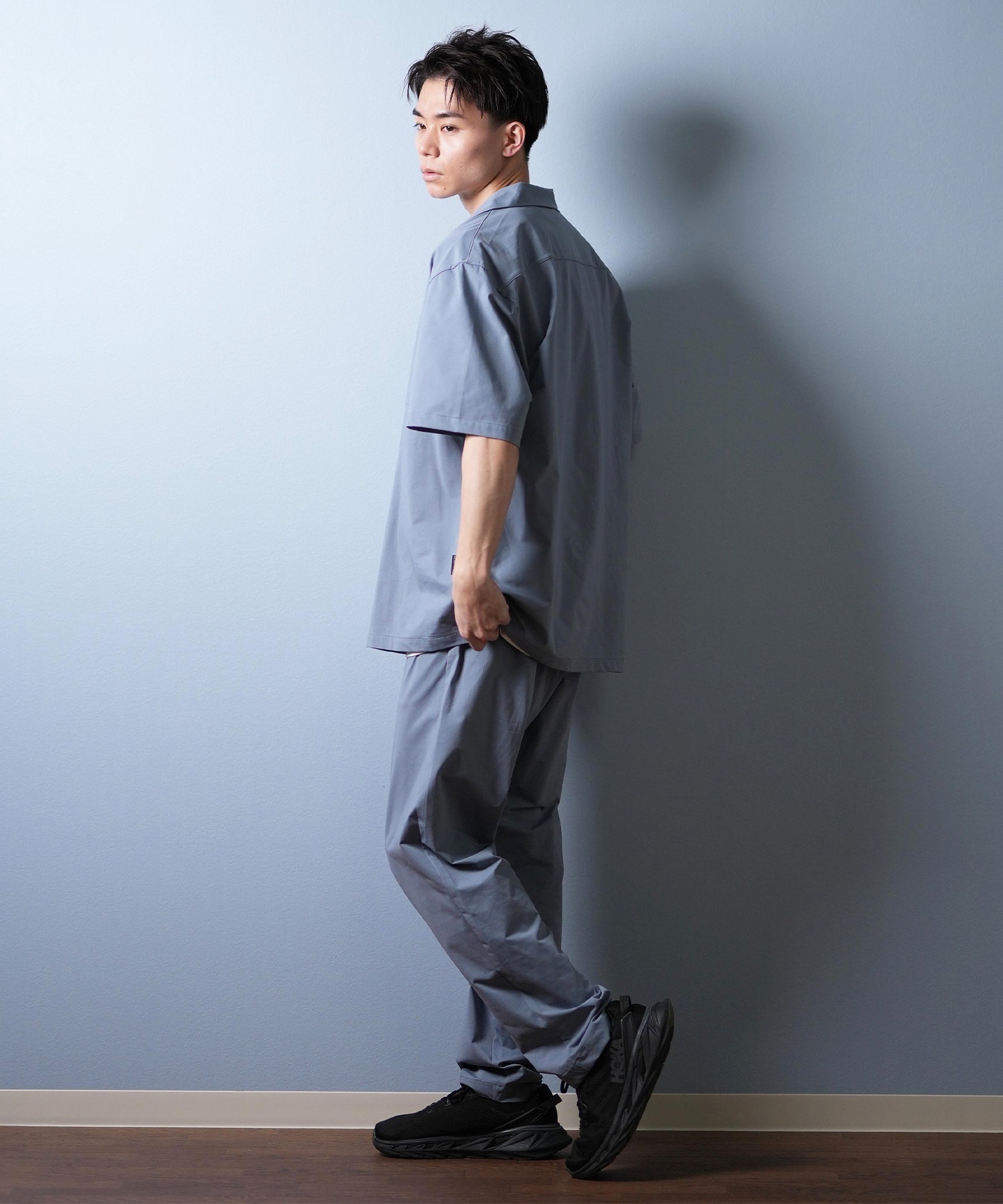 DEAR LAUREL ディアローレル ロングパンツ メンズ ロンパン 接触冷感 吸水速乾 D25S3108(BLK-M)