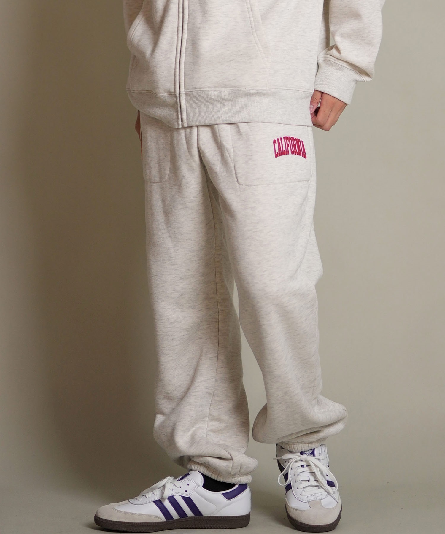 DEAR LAUREL ディアローレル ロングパンツ メンズ スウェット パンツ ボア セットアップ対応 D25F-3103(BLK-M)