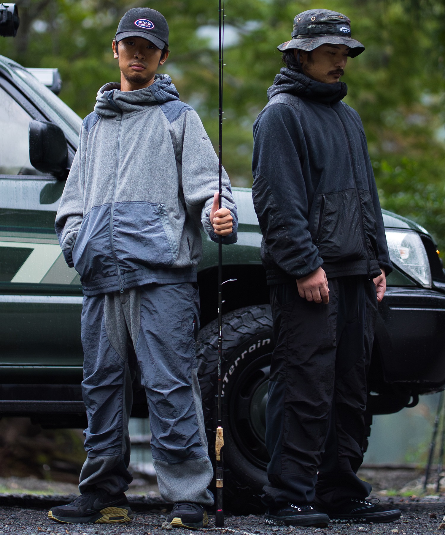 DEAR LAUREL ディアローレル ロングパンツ メンズ フリースパンツ POLARTEC ポーラテック フィッシング 保温 セットアップ対応 D25F-3107(BLK-M)