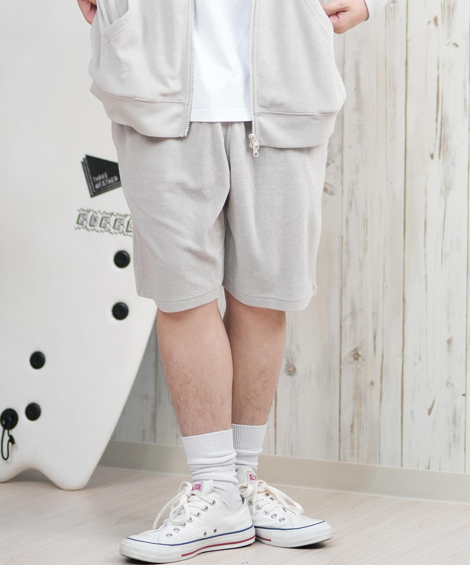 DEAR LAUREL ディアローレル ショートパンツ メンズ ショーツ 水陸両用 ユーティリティー UVカット セットアップ対応 D25S3304(BLK-M)