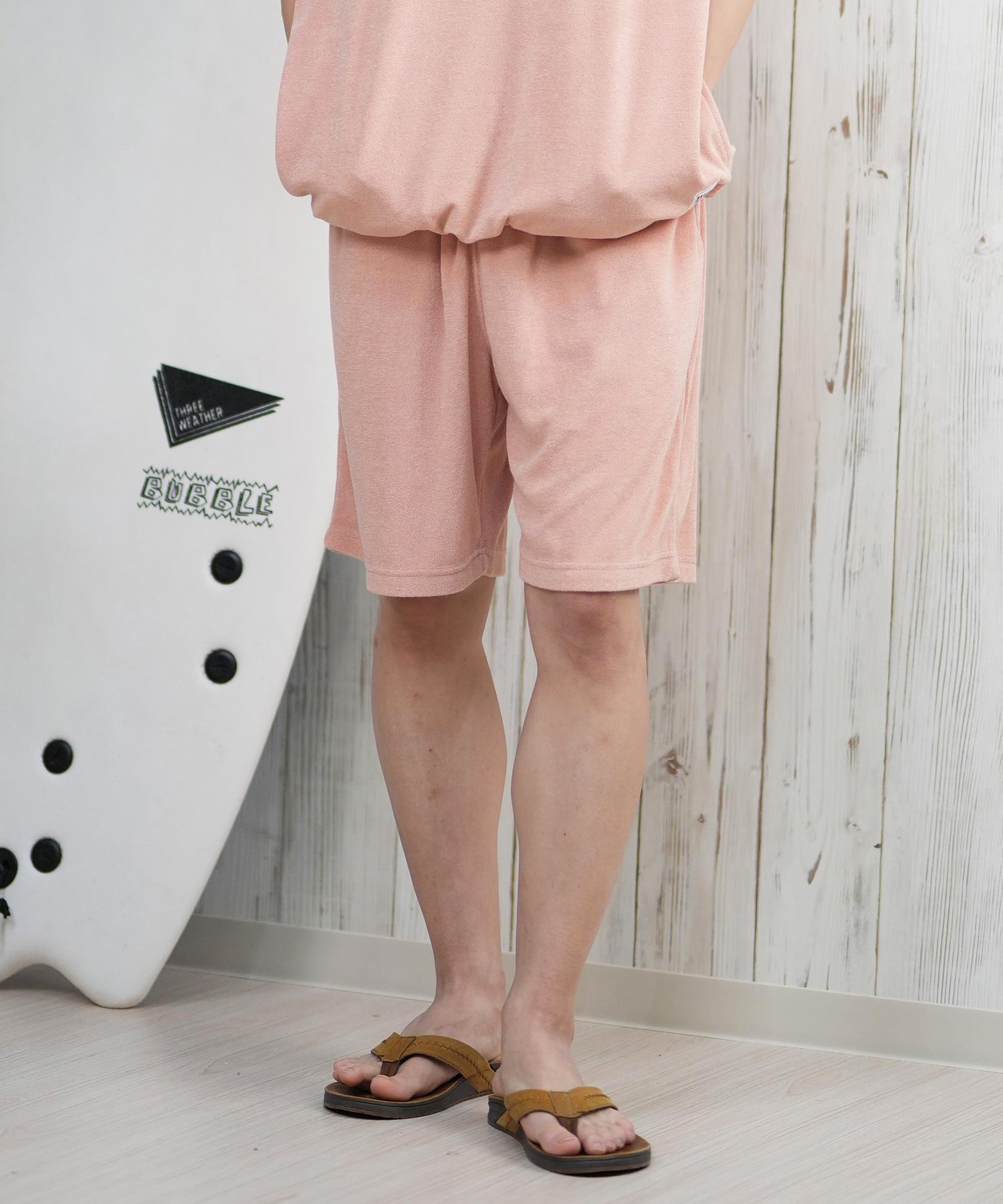 DEAR LAUREL ディアローレル ショートパンツ メンズ ショーツ 水陸両用 ユーティリティー UVカット セットアップ対応 D25S3304(BLK-M)
