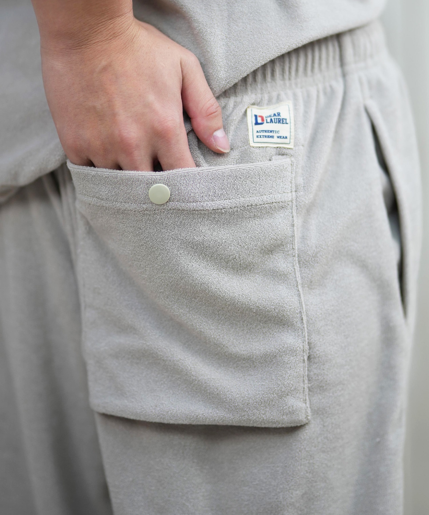 DEAR LAUREL ディアローレル ショートパンツ メンズ ショーツ 水陸両用 ユーティリティー UVカット セットアップ対応 D25S3304(BLK-M)