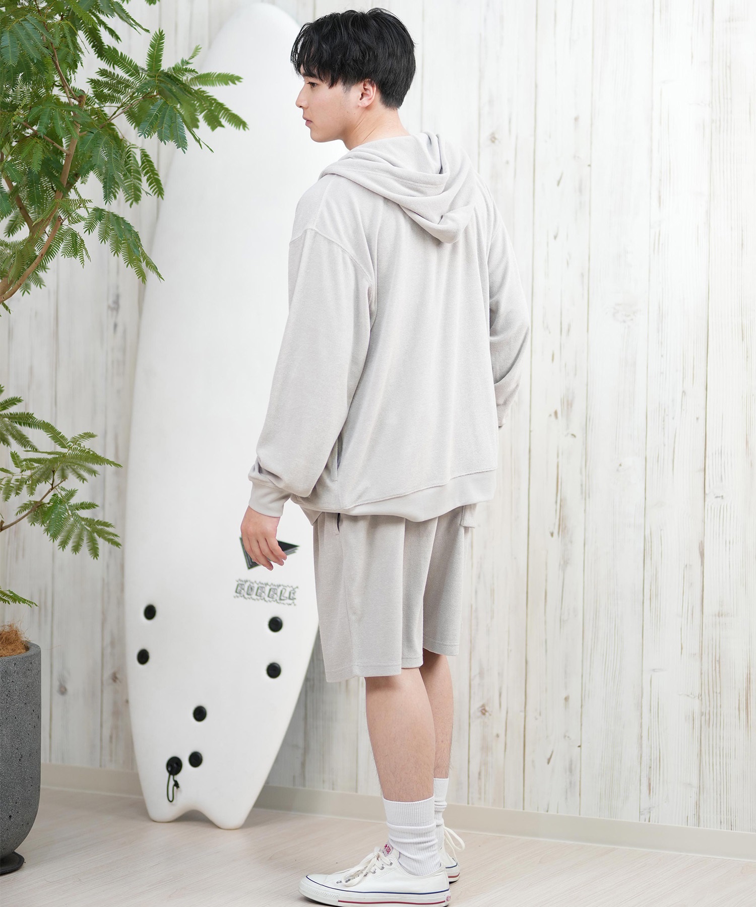 DEAR LAUREL ディアローレル ショートパンツ メンズ ショーツ 水陸両用 ユーティリティー UVカット セットアップ対応 D25S3304(BLK-M)