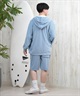DEAR LAUREL ディアローレル ショートパンツ メンズ ショーツ 水陸両用 ユーティリティー UVカット セットアップ対応 D25S3304(BLK-M)