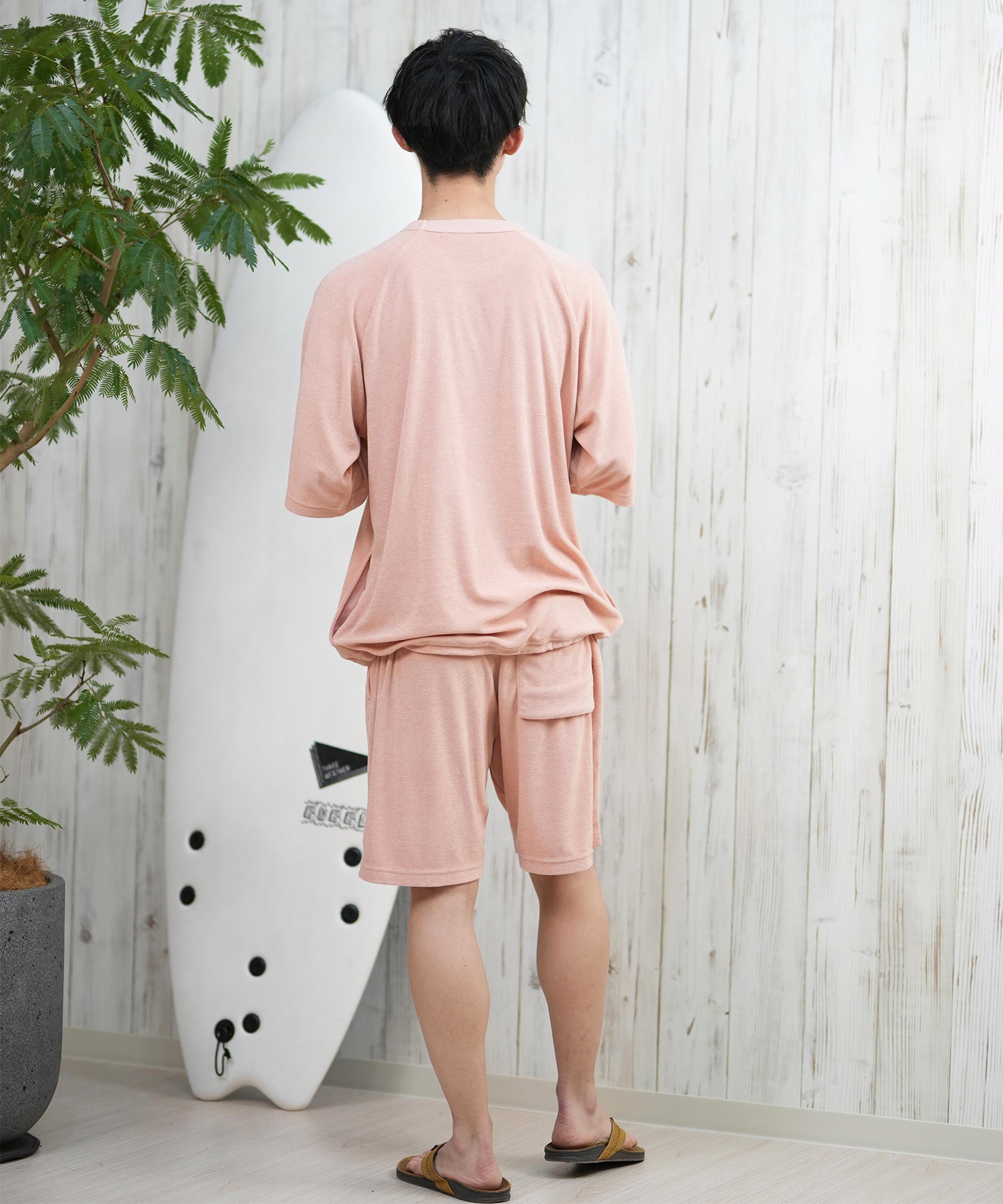 DEAR LAUREL ディアローレル ショートパンツ メンズ ショーツ 水陸両用 ユーティリティー UVカット セットアップ対応 D25S3304(BLK-M)
