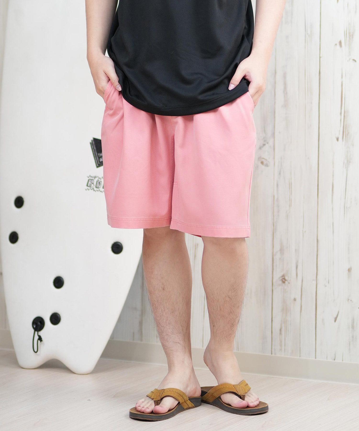 DEAR LAUREL ディアローレル ショートパンツ メンズ ショーツ トランクス 水着 水陸両用 ユーティリティー UVカット D25S3305(GRY-M)