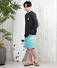 DEAR LAUREL ディアローレル ショートパンツ メンズ ショーツ トランクス 水着 水陸両用 ユーティリティー UVカット D25S3305(GRY-M)