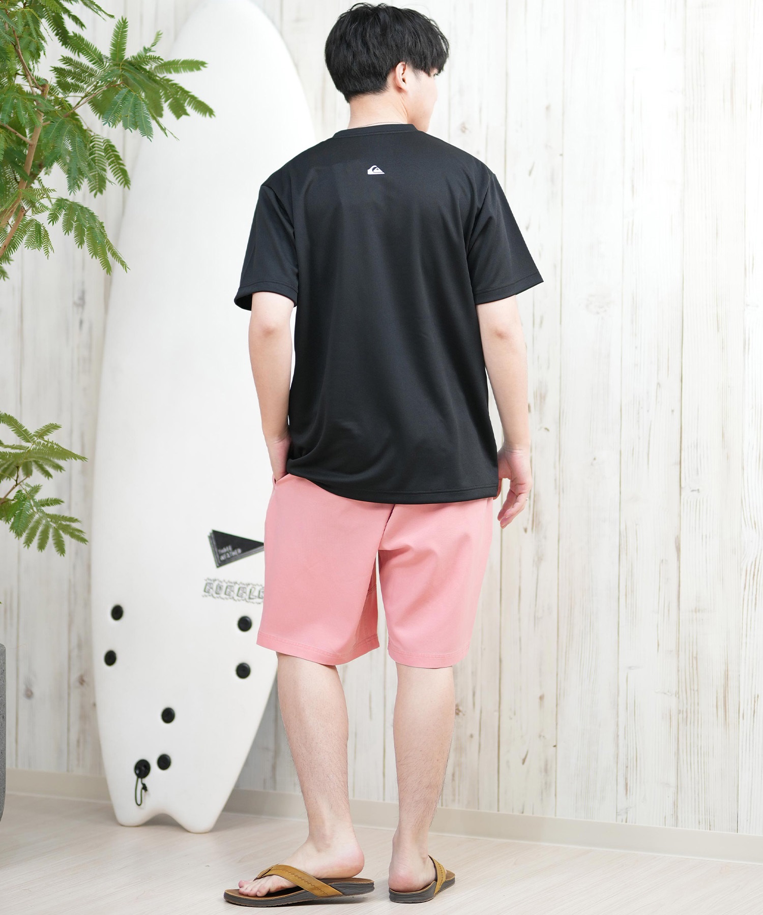 DEAR LAUREL ディアローレル ショートパンツ メンズ ショーツ トランクス 水着 水陸両用 ユーティリティー UVカット D25S3305(GRY-M)