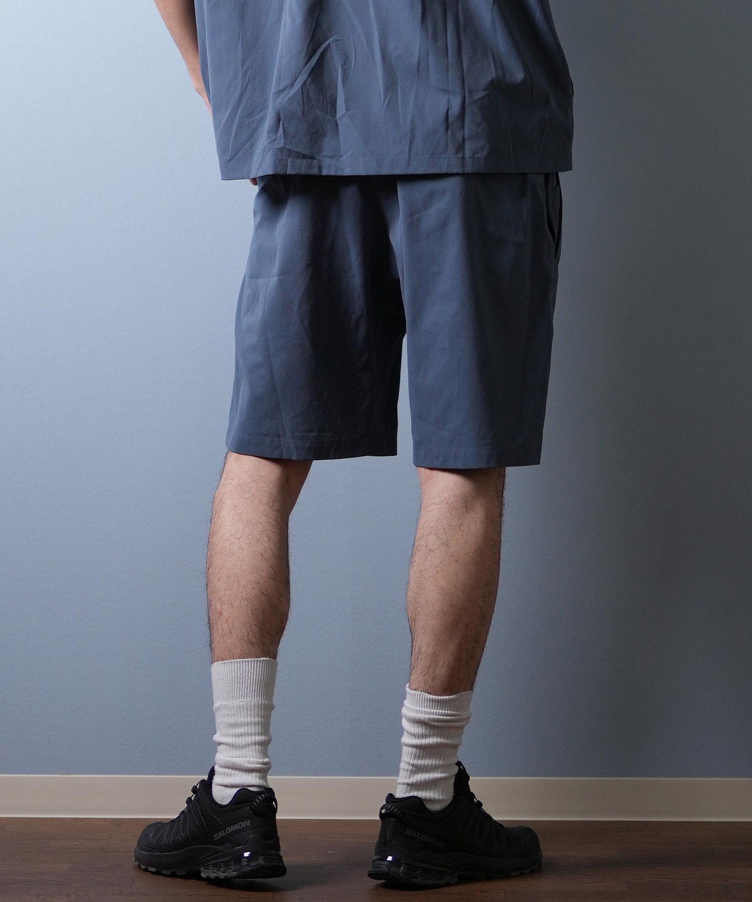 DEAR LAUREL ディアローレル ハーフパンツ ショートパンツ メンズ ショーツ 接触冷感 吸汗速乾 COOL SHORTS D25S3308(BLK-M)