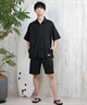 DEAR LAUREL ディアローレル ハーフパンツ ショートパンツ メンズ ショーツ 接触冷感 吸汗速乾 COOL SHORTS D25S3308(BLK-M)