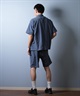 DEAR LAUREL ディアローレル ハーフパンツ ショートパンツ メンズ ショーツ 接触冷感 吸汗速乾 COOL SHORTS D25S3308(BLK-M)