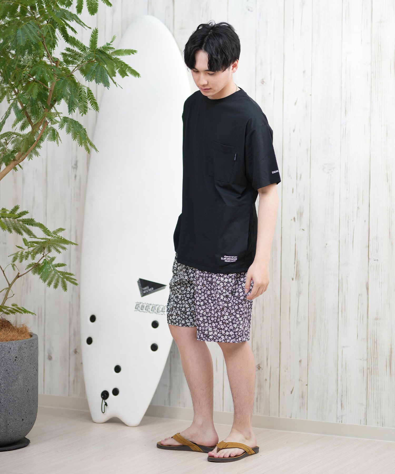 DEAR LAUREL ディアローレル ラッシュガード メンズ 半袖 Tシャツ 水陸