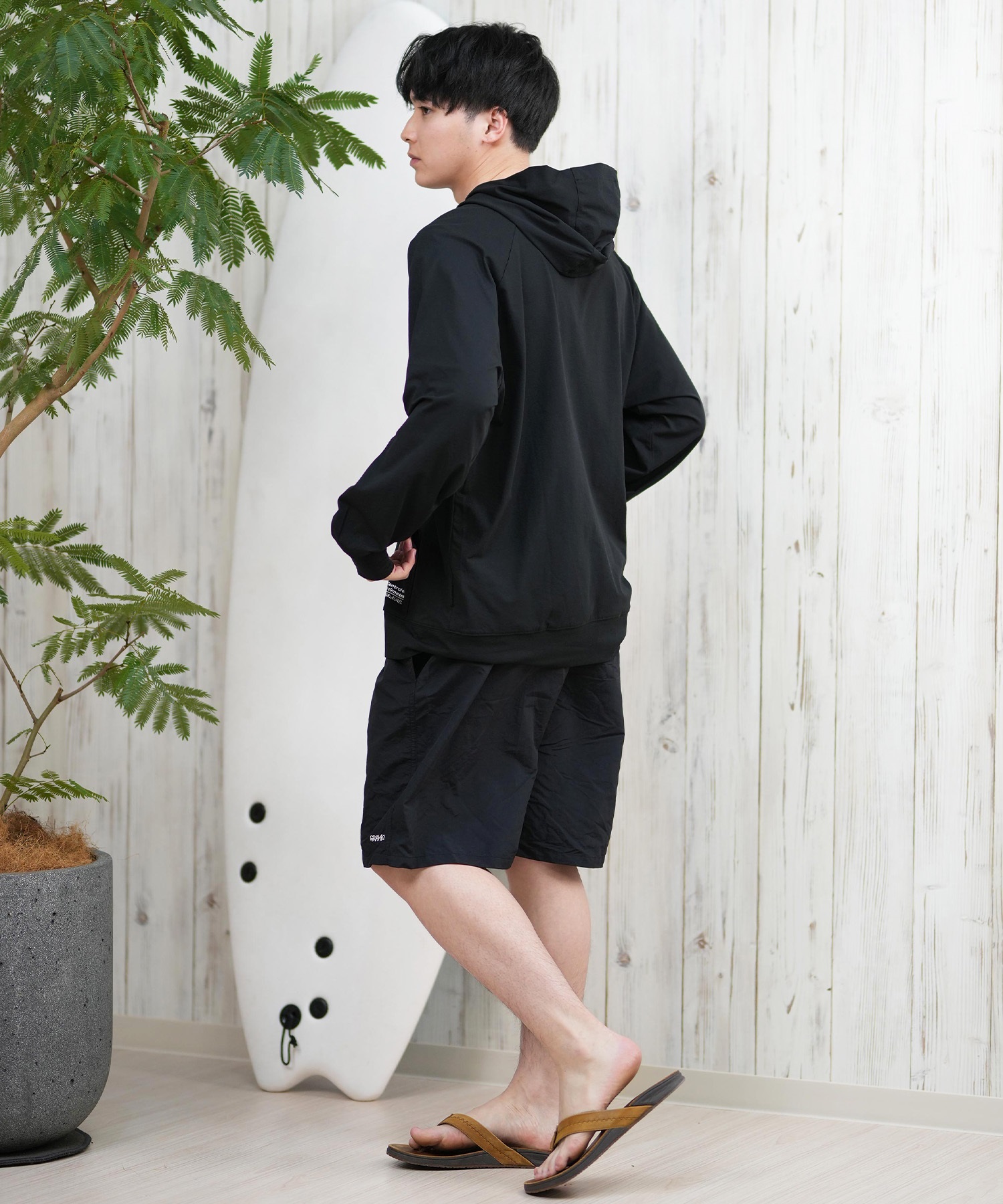 DEAR LAUREL ディアローレル ラッシュガード メンズ パーカー ジップ