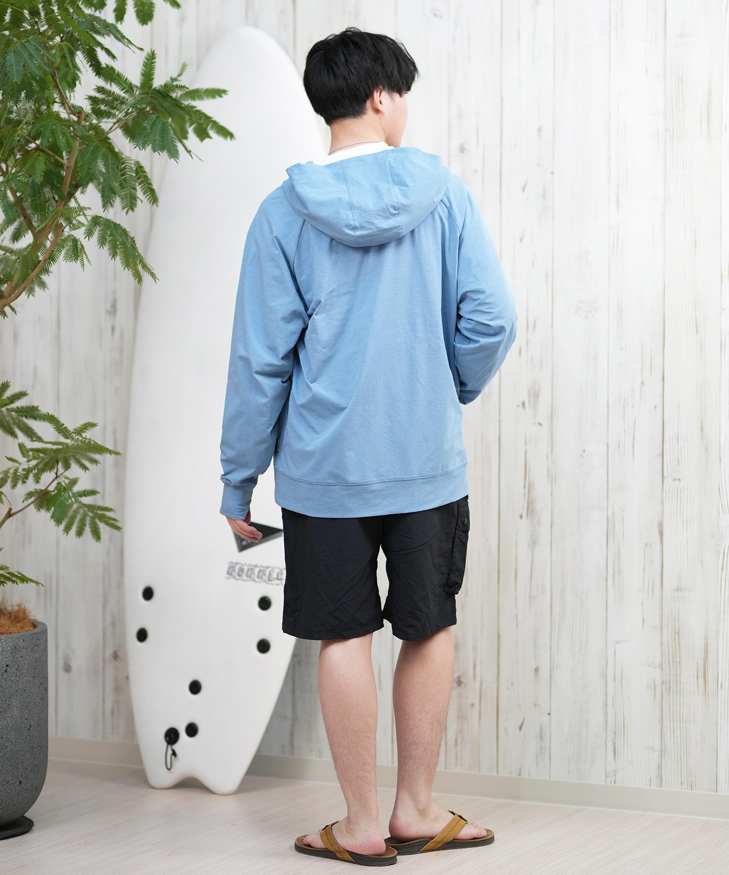 DEAR LAUREL ディアローレル ラッシュガード メンズ パーカー ジップ