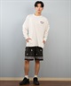 DEAR LAUREL ディアローレル 水着 ラッシュガード 長袖 Tシャツ ロンT メンズ 水陸両用 バックプリント D25S-4306(WHT-M)